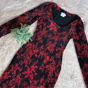❤️🖤Anthropologie HD in Paris Floral Velvet Dress🖤❤️